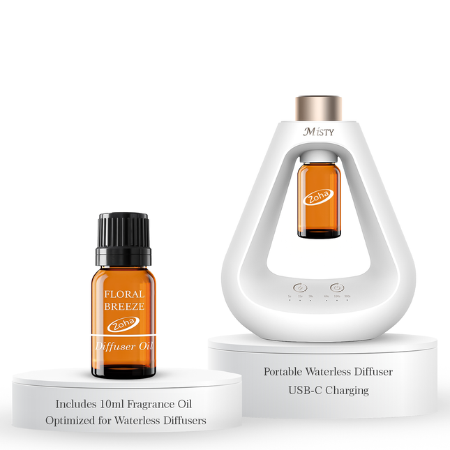Misty Waterless Rechargeable Diffuser (500 Sq Ft Coverage)