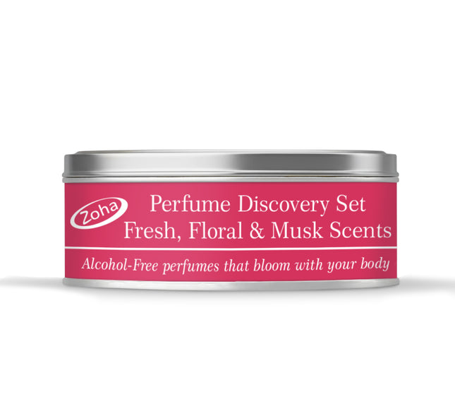 Perfume Discovery  Set - Fresh, Floral & Musk Perfumes, Set of Seven Perfumes