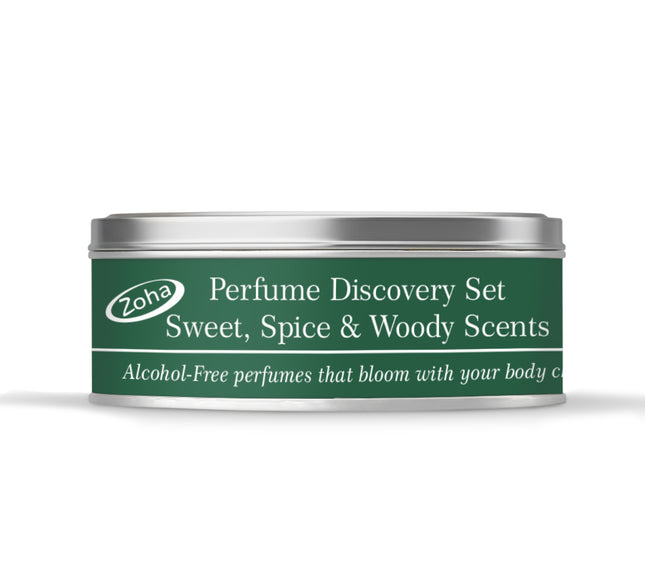 Perfume Discovery  Set - Sweet, Spice & Woody Perfumes, Set of Seven Perfumes