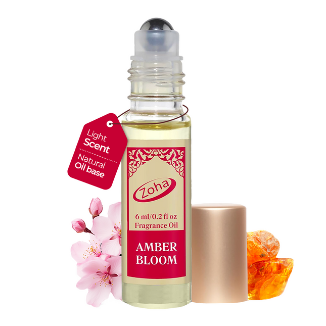 Amber Bloom - Alcohol Free Amber Perfume Oil Roll On and Fragrance Mist