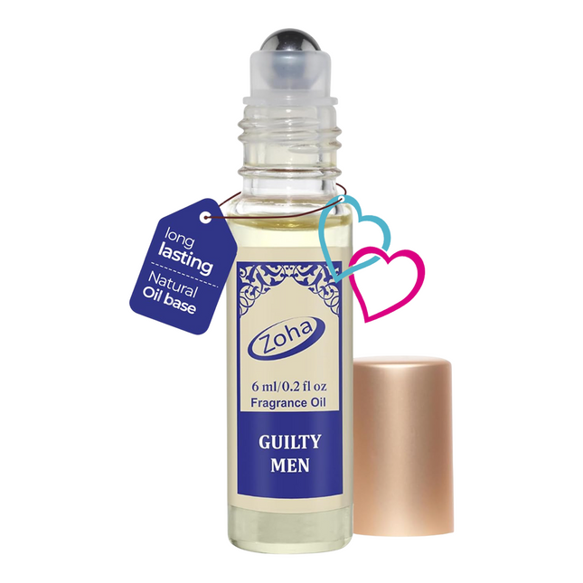 Guilty Men - Alcohol Free Perfume Oil Roll On and Fragrance Mist