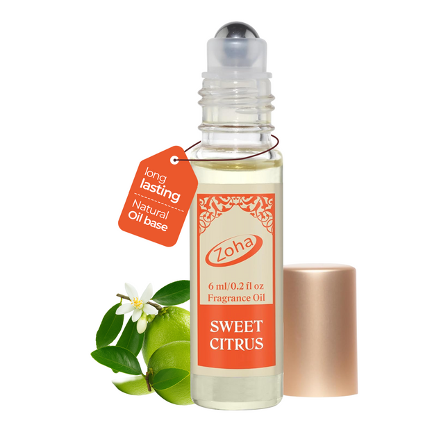 Sweet Citrus - Alcohol Free Perfume Oil Roll On and Fragrance Mist