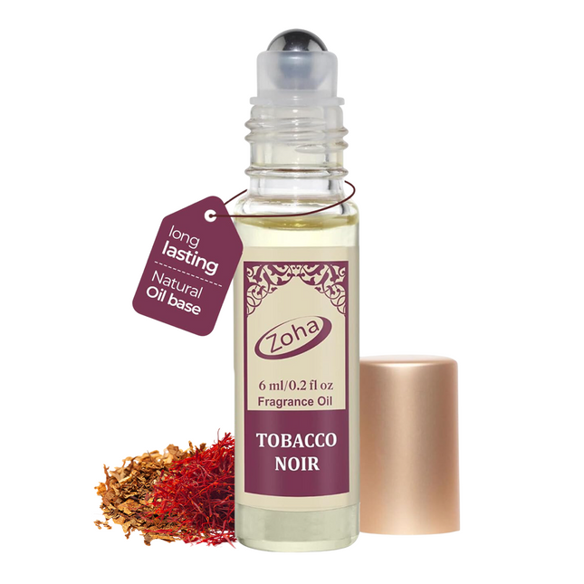 Tobacco Noir Perfume for Men, Alcohol Free Perfume Oil Roll On and Fragrance Mist