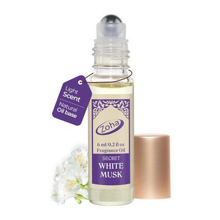 White Musk Perfume for Women and Men, Alcohol Free Perfume Oil Roll On and Fragrance Mist