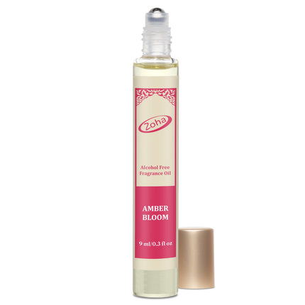 Amber Bloom Perfume for Women and Men, Alcohol Free Perfume Oil Roll On and Fragrance Mist