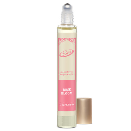 Rose Bloom Oil Perfume for Women & Men, Roll On Perfume Oil and Rose Perfume Spray, Alcohol Free Skin Moisturizing Rose Oil Perfume