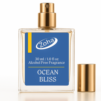 Ocean Bliss Perfume for Men, Alcohol Free Perfume Oil Roll On and Fragrance Mist