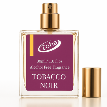 Tobacco Noir Perfume for Men, Alcohol Free Perfume Oil Roll On and Fragrance Mist
