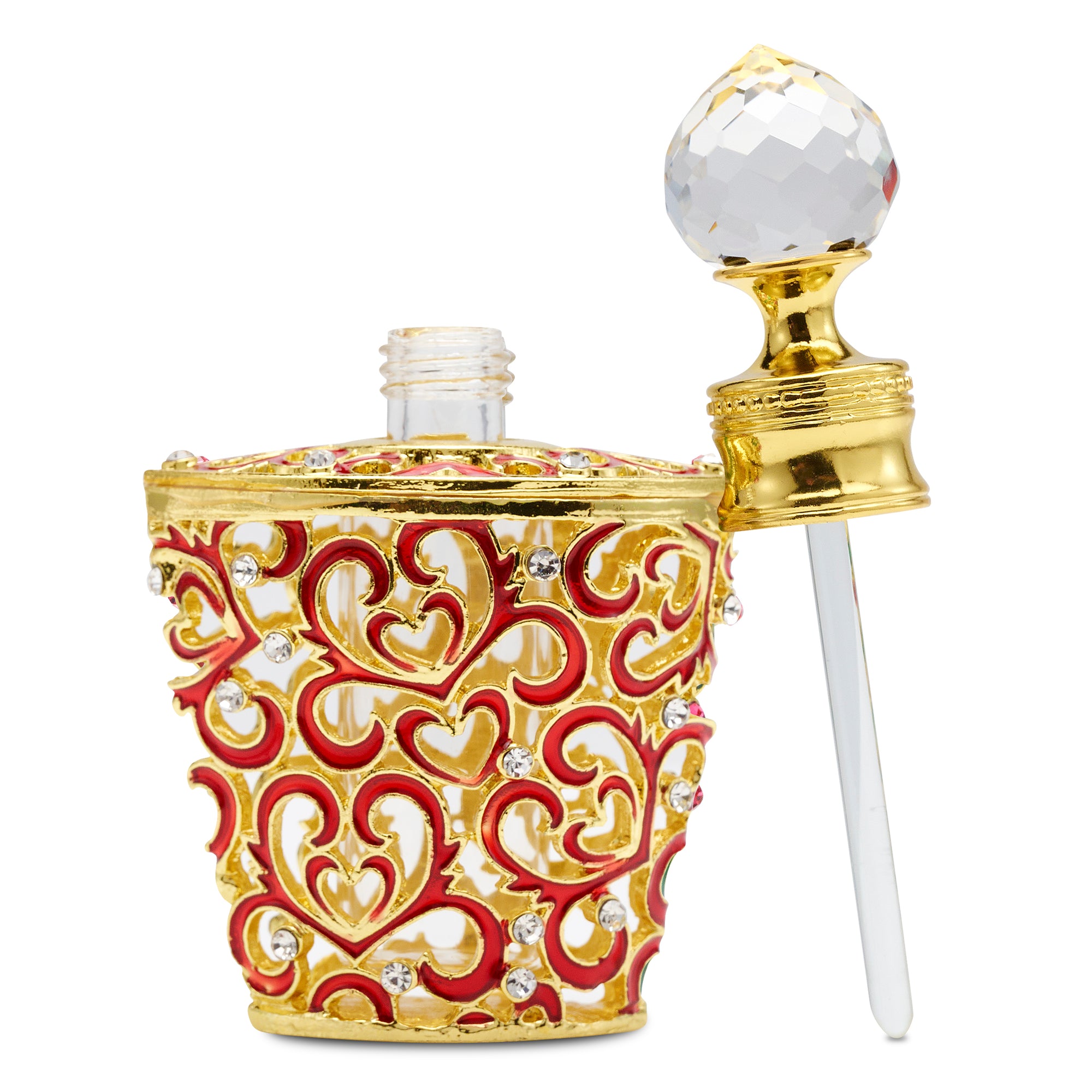Holiday Collection – Elegant Perfume Bottles with Crystal Top Applicator - 10ML
