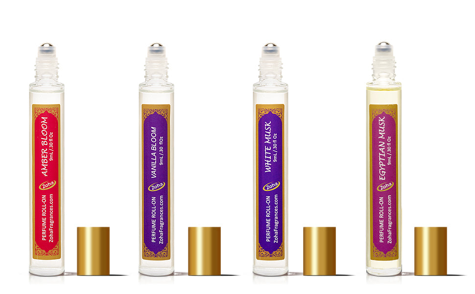 Popular Perfumes Collection - Four Roll On 9 ml/0.30 Oz Each - Zoha  Fragrances