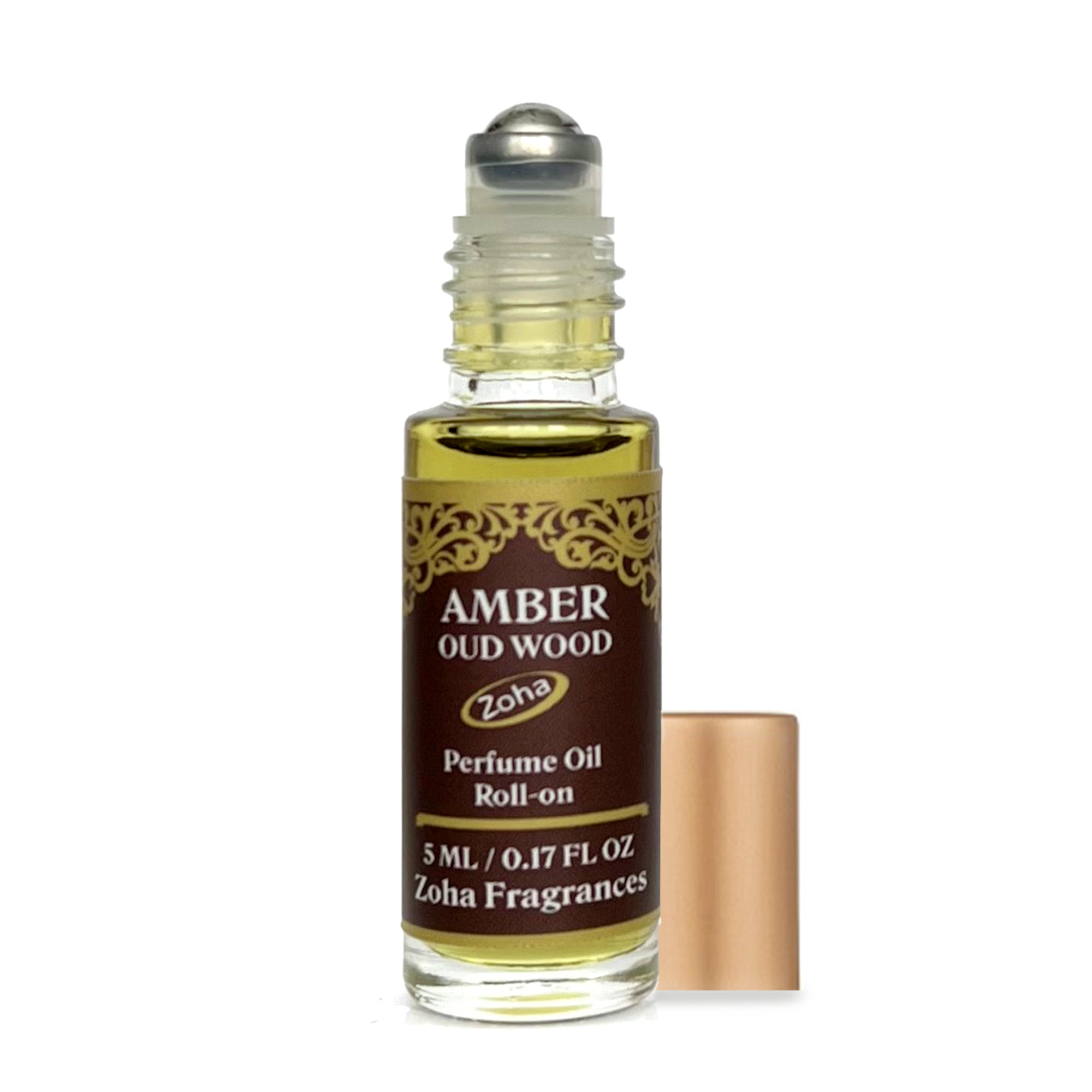  Zoha, Amber Oud Wood Perfume Oil, Alcohol-Free Arabian  Perfume for Women and Men, Vegan, Hypoallergenic, Travel Size, Unisex  Fragrance Oil Roll On Perfume